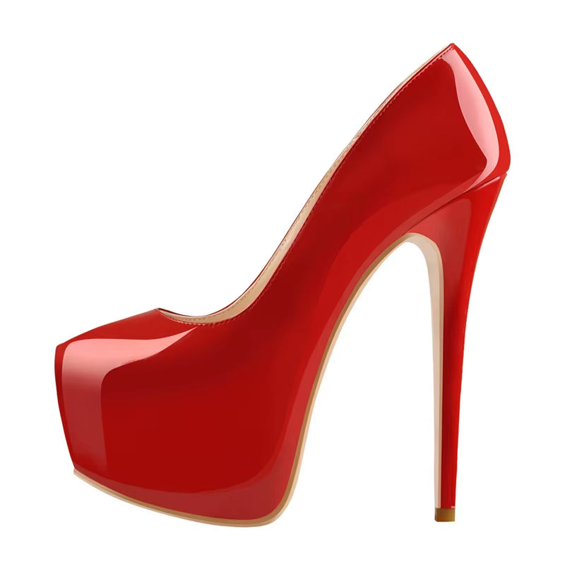 Women Platform Pumps Thin High Heels