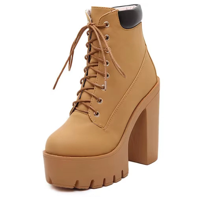 Platform Ankle Boots 