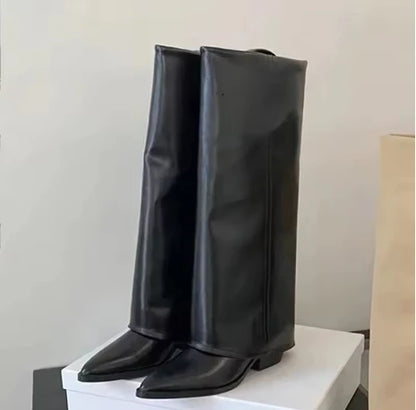 2026 Ladies' New Winter Over-the-knee Boots Pointy Trend Punk Casual High-heeled Riding Boots A Variety of Choice Women's Boots