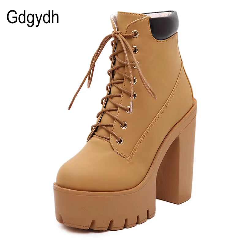 Platform Ankle Boots 