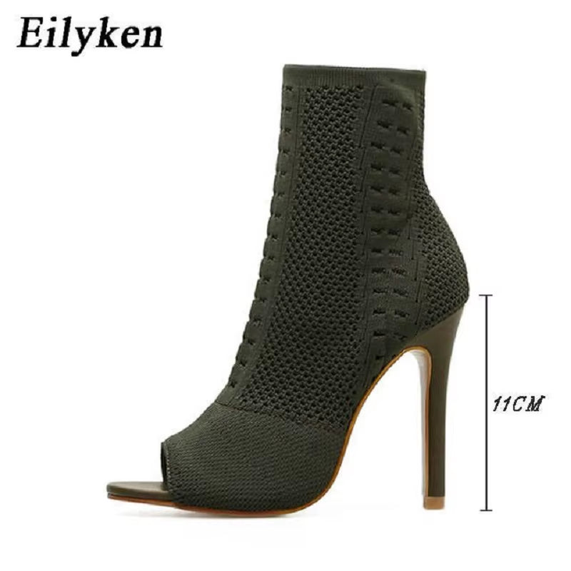 New Style Peep Toe Ankle Boots 