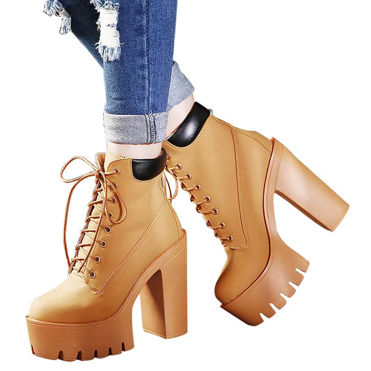 Platform Ankle Boots 