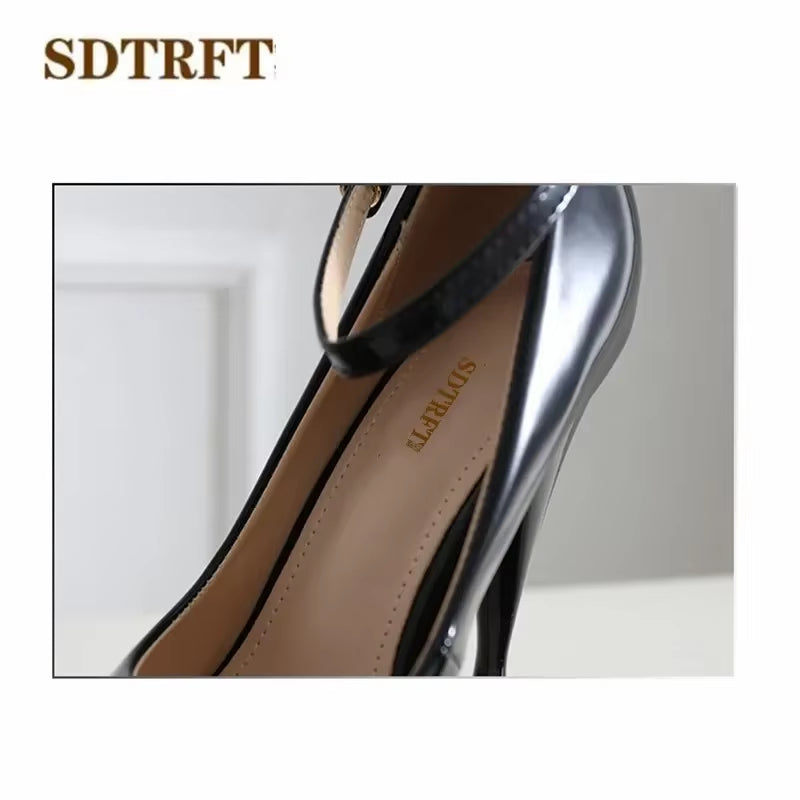 Stiletto 19Cm Thick High Heels 