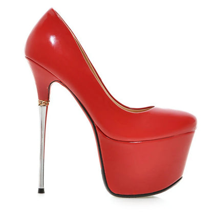Sexy 16cm Ultra High Heels Platform Shoes Luxury Gold Silver Red Black Women's Heeled Pumps Stiletto Wedding Party Shoes Female