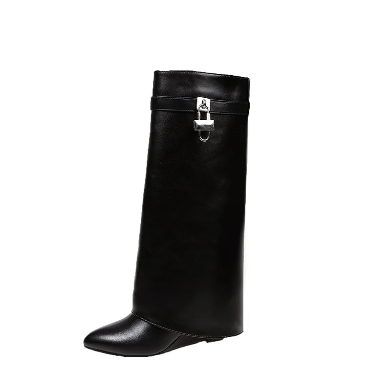 2026 Ladies' New Winter Over-the-knee Boots Pointy Trend Punk Casual High-heeled Riding Boots A Variety of Choice Women's Boots