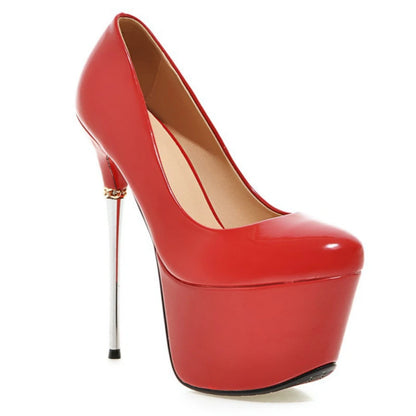 Sexy 16cm Ultra High Heels Platform Shoes Luxury Gold Silver Red Black Women's Heeled Pumps Stiletto Wedding Party Shoes Female