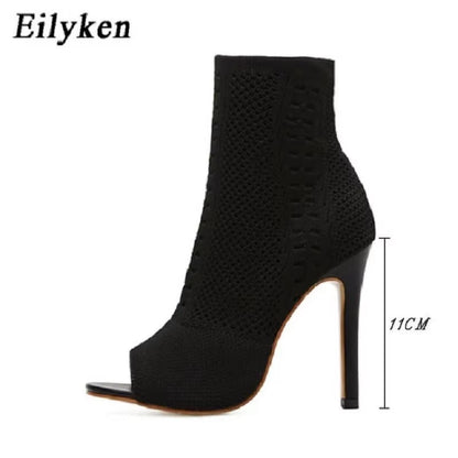 New Style Peep Toe Ankle Boots 
