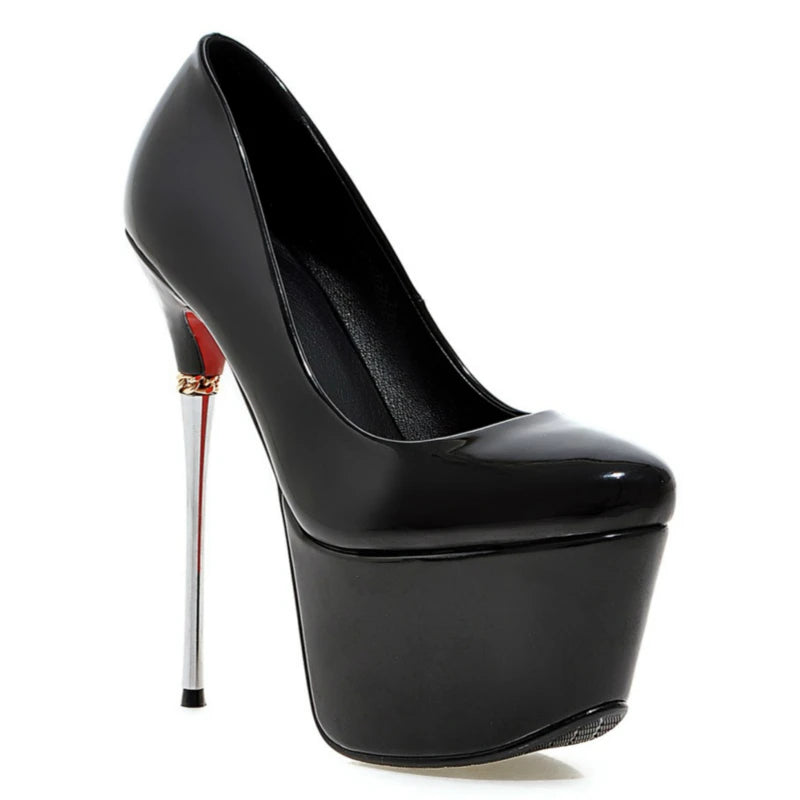 Sexy 16cm Ultra High Heels Platform Shoes Luxury Gold Silver Red Black Women's Heeled Pumps Stiletto Wedding Party Shoes Female