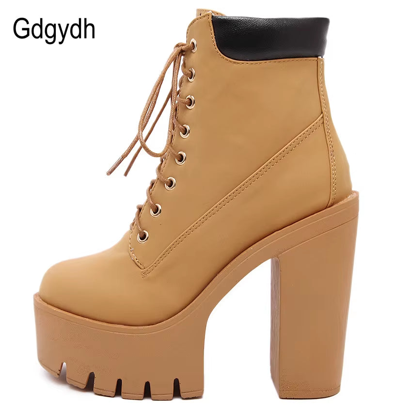 Platform Ankle Boots 
