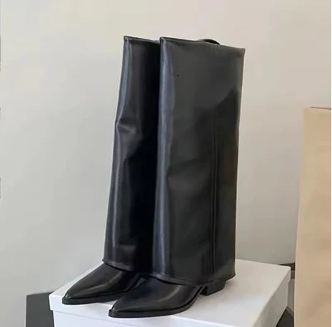 2026 Ladies' New Winter Over-the-knee Boots Pointy Trend Punk Casual High-heeled Riding Boots A Variety of Choice Women's Boots
