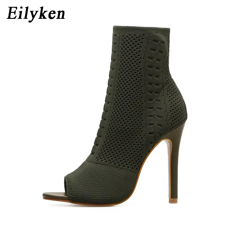 New Style Peep Toe Ankle Boots 