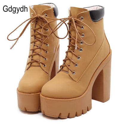 Platform Ankle Boots 