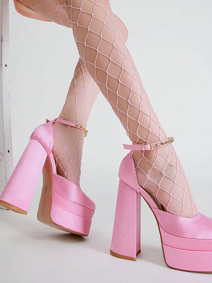 Retro Mary Janes Chunky Heels