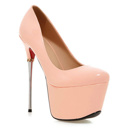 Sexy 16cm Ultra High Heels Platform Shoes Luxury Gold Silver Red Black Women's Heeled Pumps Stiletto Wedding Party Shoes Female